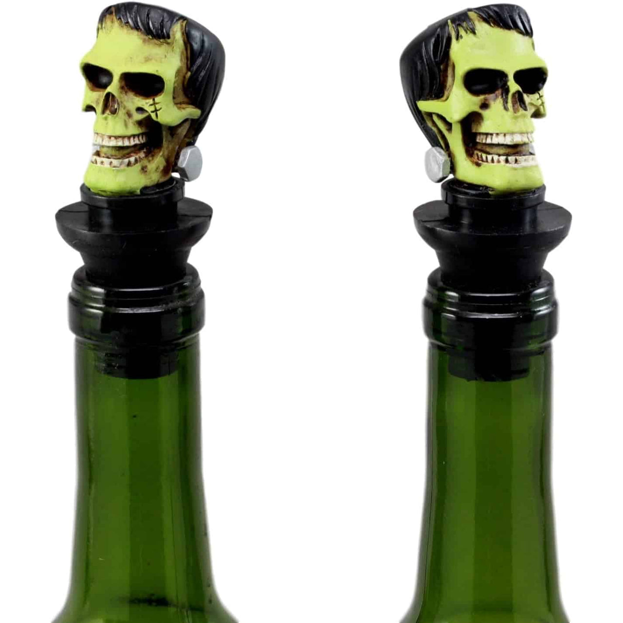 Frankenstein Skull Wine Stopper