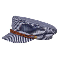 Thumbnail for Cotton Striped Greek Fisherman Hat