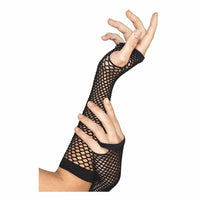 Thumbnail for Long Fingerless Fishnet Gloves