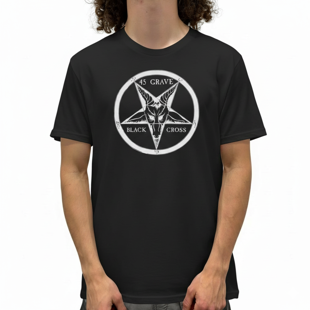 45 Grave Black Cross T-Shirt