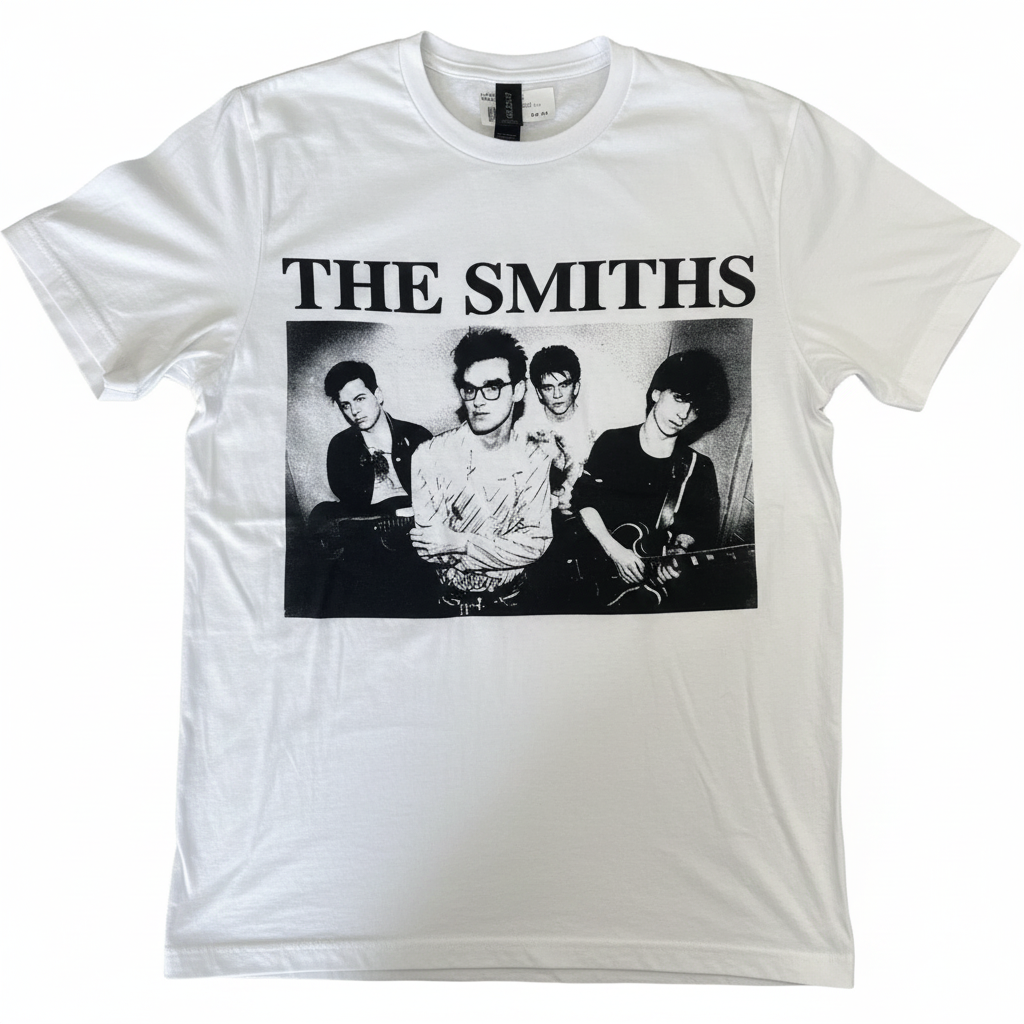 The Smiths Group Photo White T-Shirt