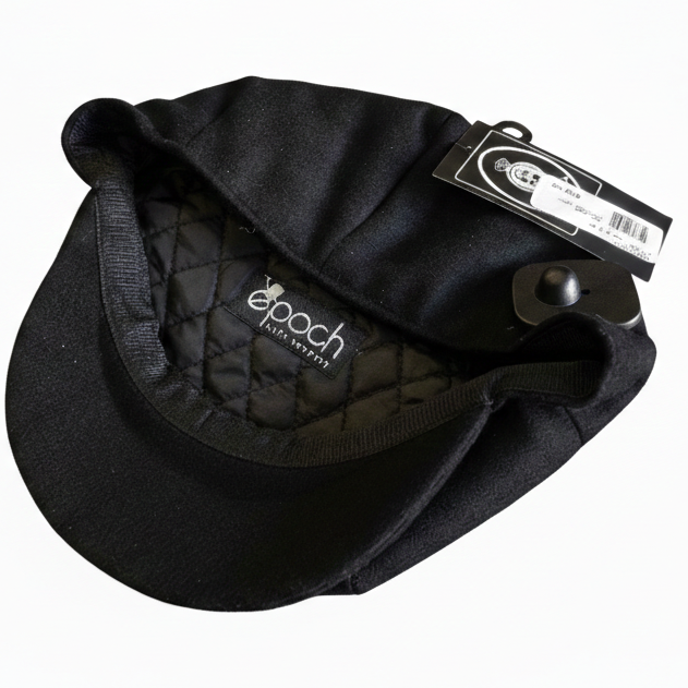 Mens Black Wool Newsboy Cap