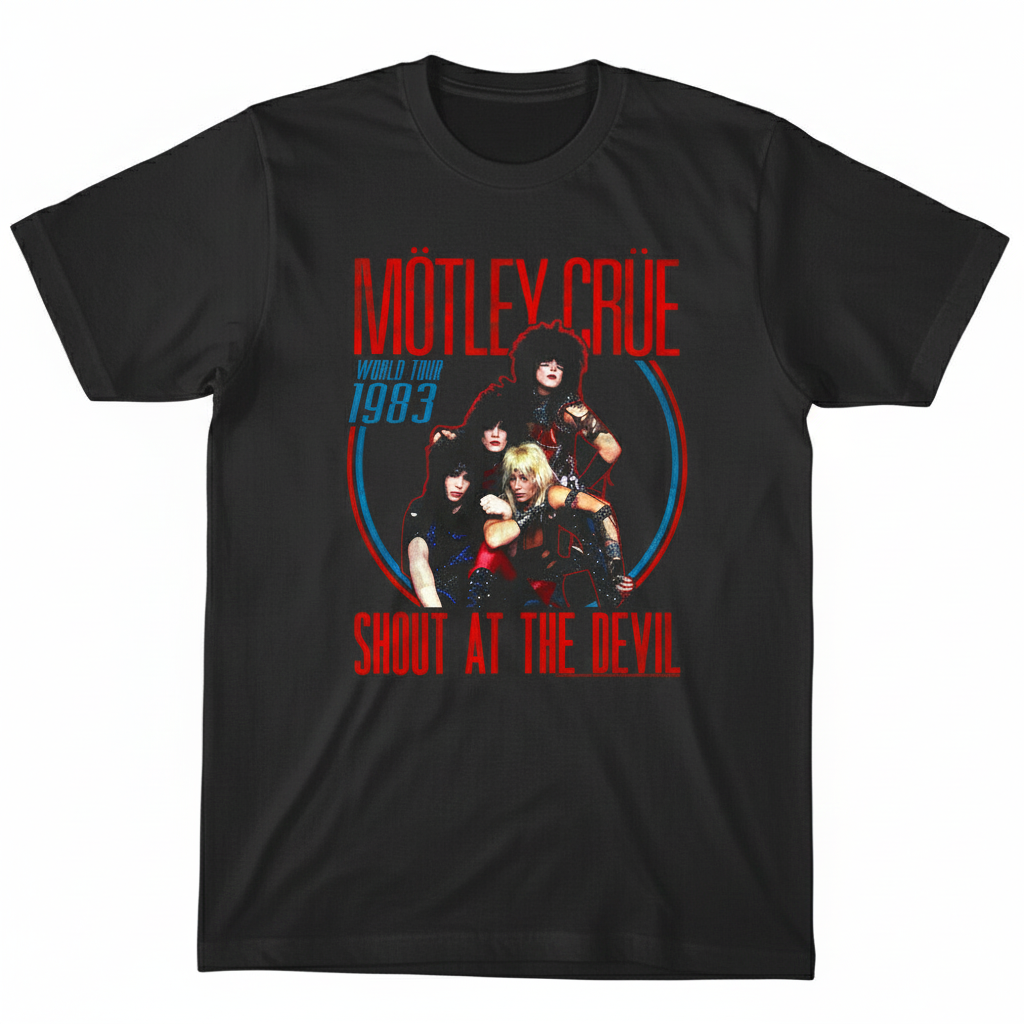 Motley Crue Shout at the Devil World Tour 1983 T-Shirt