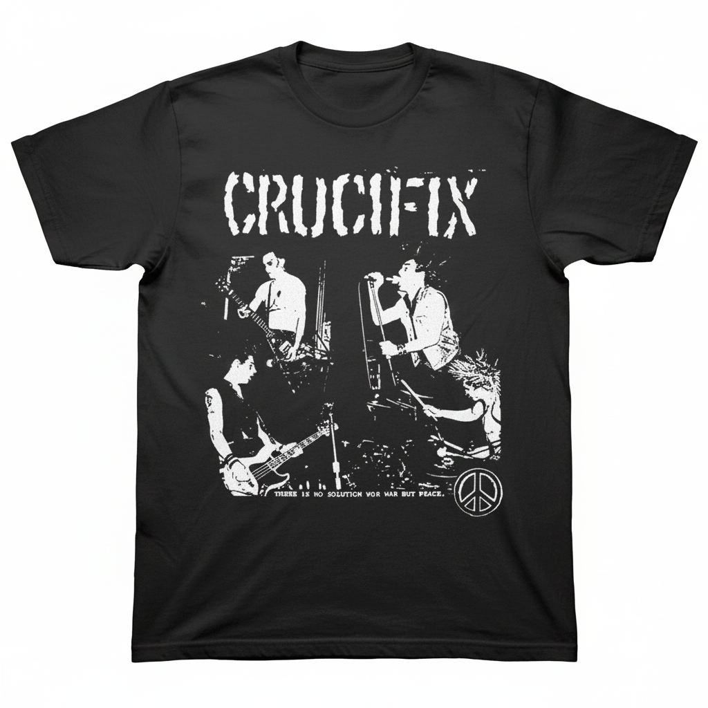 Crucifix No Solution to War T-Shirt