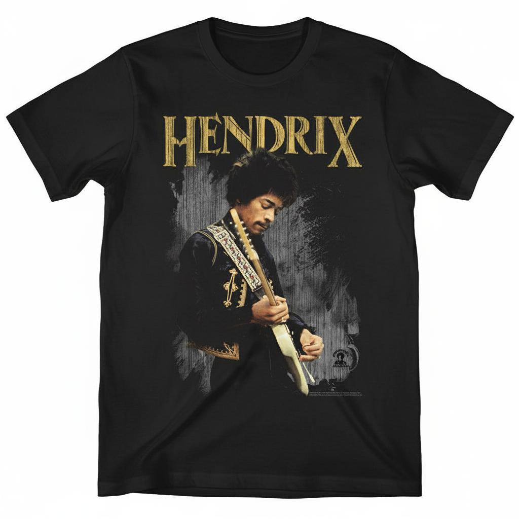 Jimi Hendrix Playing Guitar T-Shirt