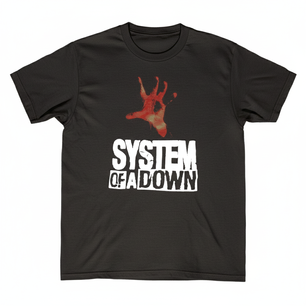 System of a Down Red Hand Official Band T-Shirt - Heavy Metal