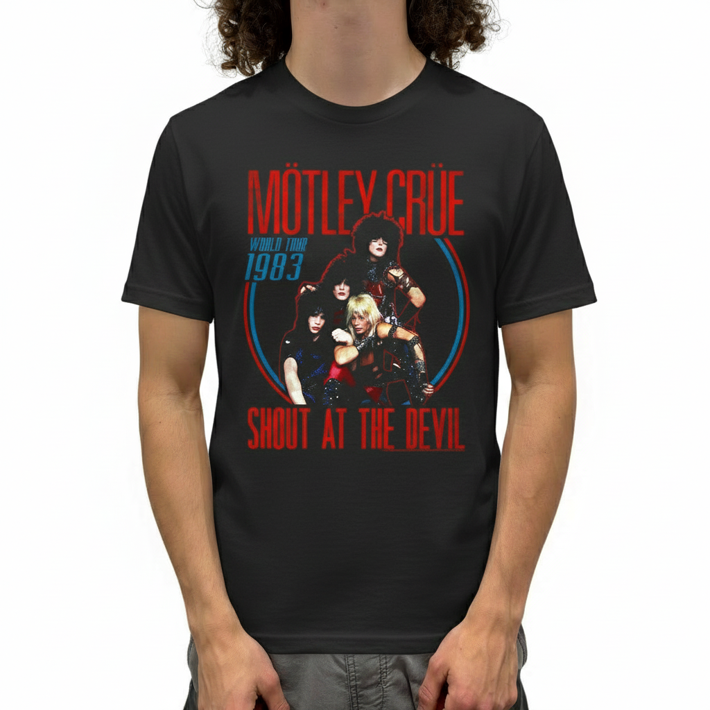 Motley Crue Shout at the Devil World Tour 1983 T-Shirt
