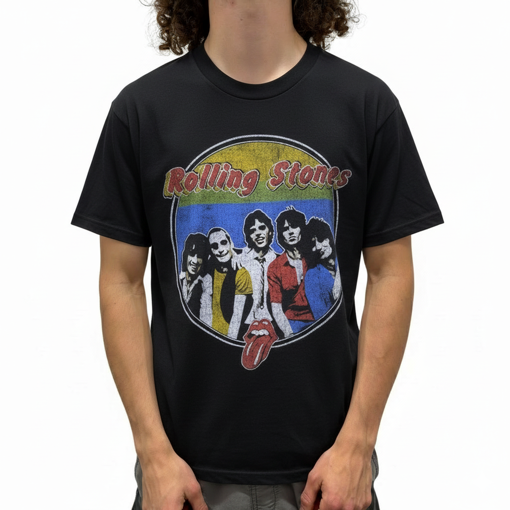 Rolling Stones Distressed Group Photo T-Shirt