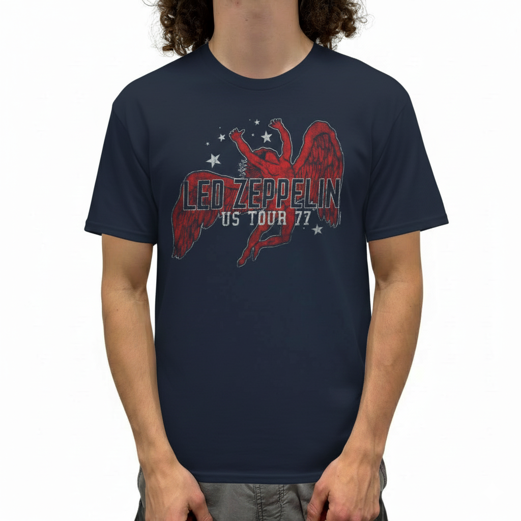 Led Zeppelin Red Icarus Stars T-Shirt