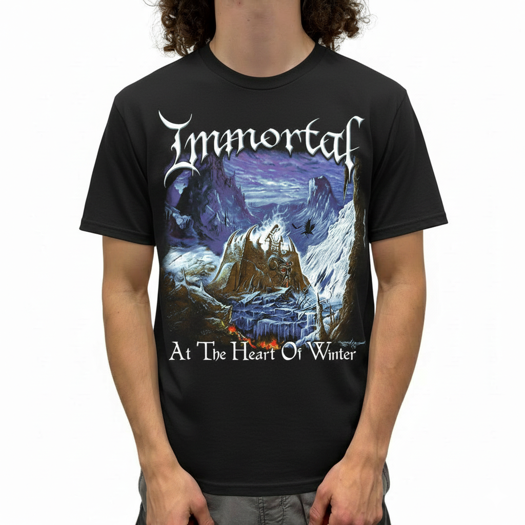 Immortal At the Heart of Winter Official Band T-Shirt - Black Immortal At the Heart of Winter Official Band T-Shirt - Black