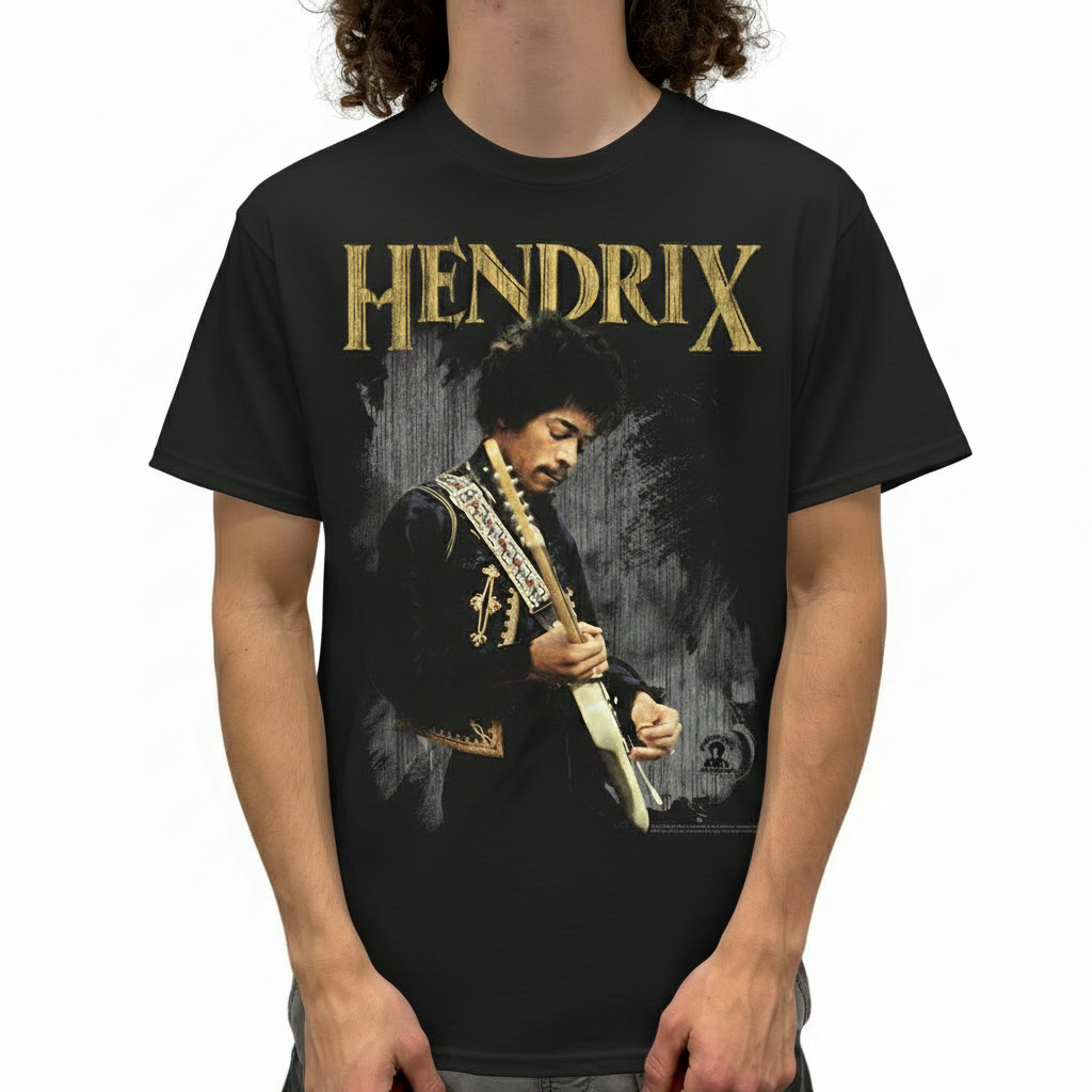 Jimi Hendrix Playing Guitar T-Shirt