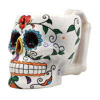 Thumbnail for White Ceramic Sugar Skull Mug