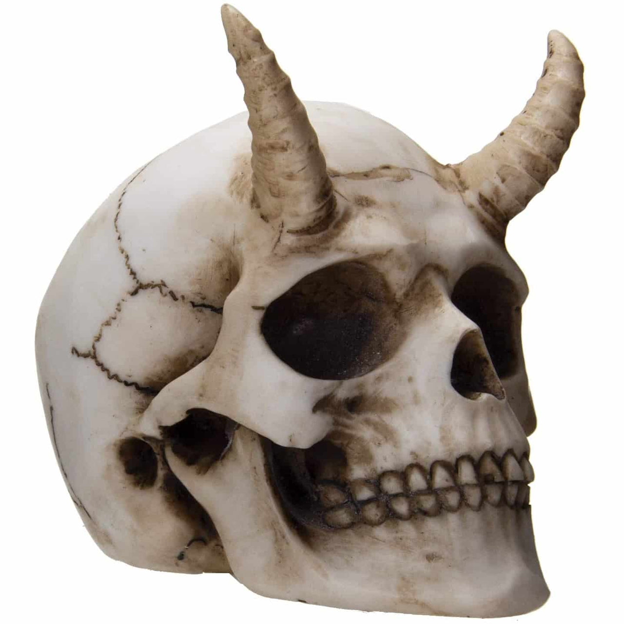 Horned Skull Figurine