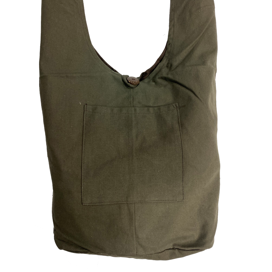 Brown Slouchy Shoulder Bag
