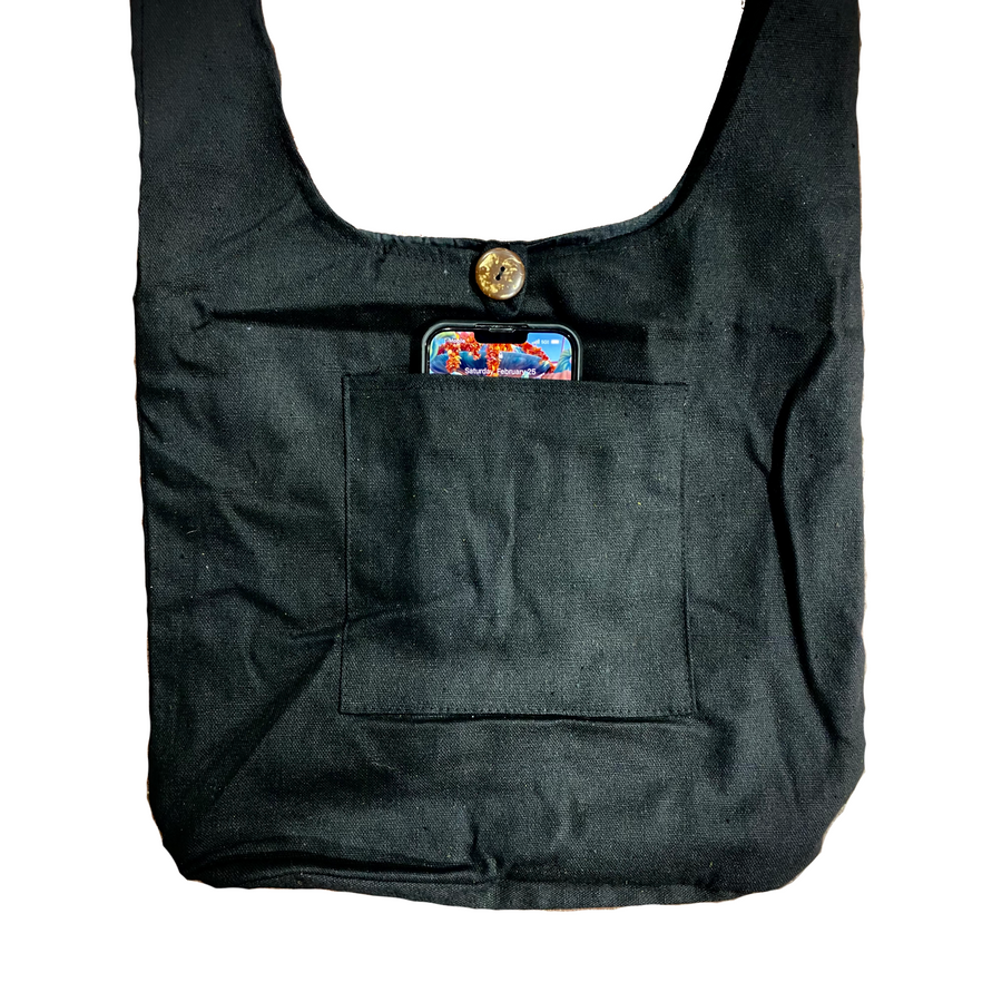 Black Slouchy Shoulder Bag