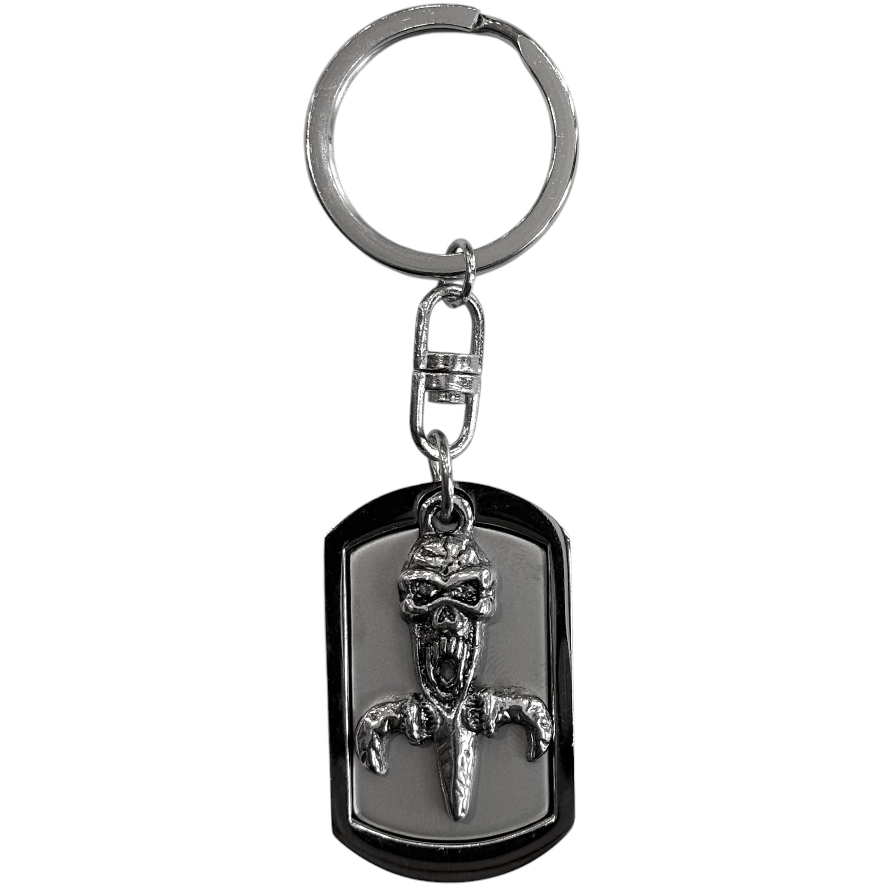 Screaming Skull Key Chain