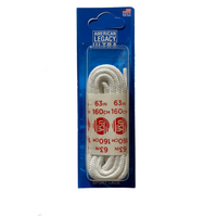 Thumbnail for Round White Boot Laces 8-10 Eye