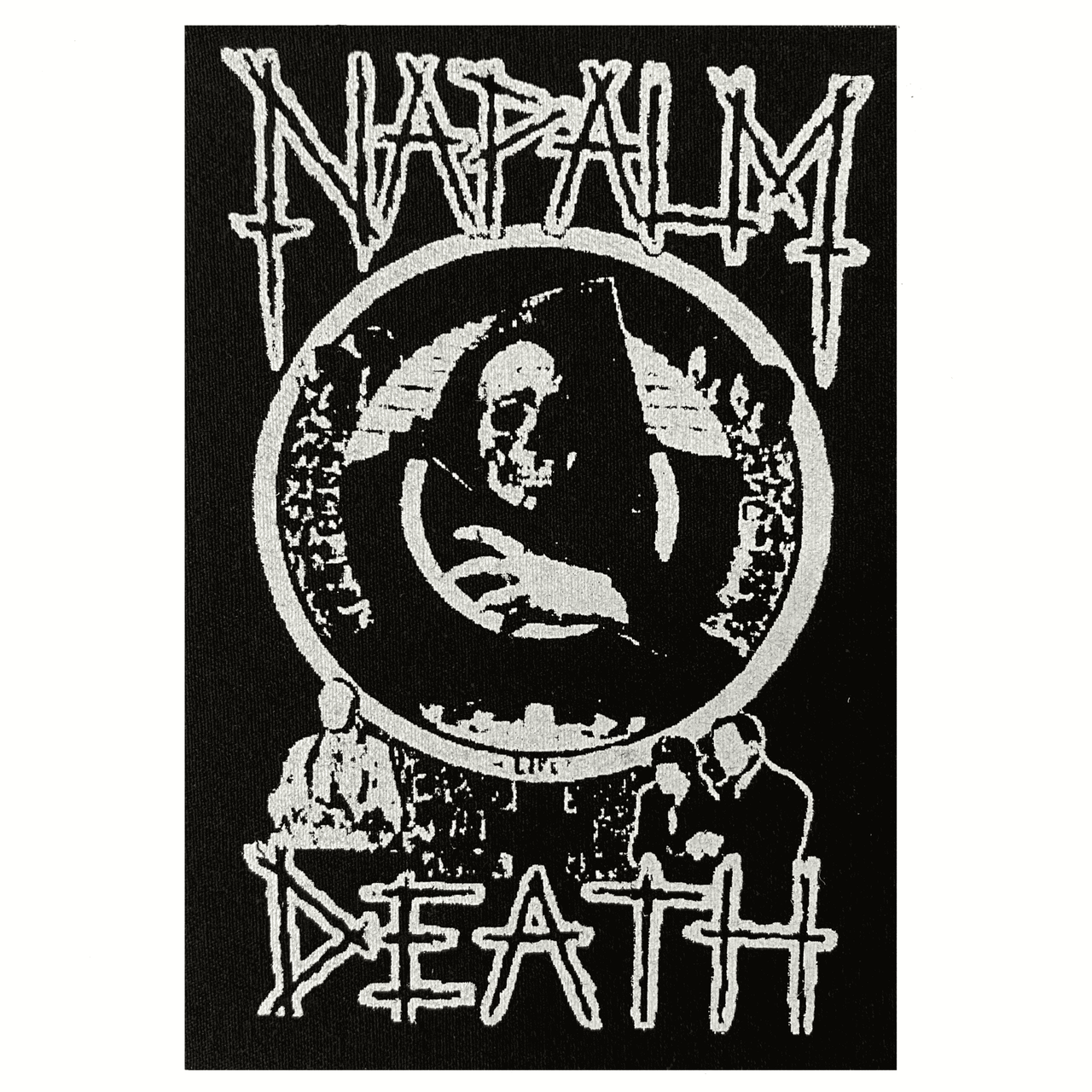 Napalm Death Black and White Life Cloth Patch
