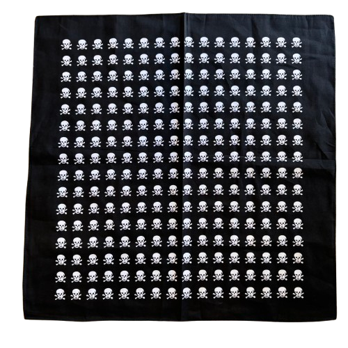 Skull and Crossbone Print  Bandana