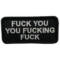 Thumbnail for Fuck You You Fucking Fuck Embroidered Patch