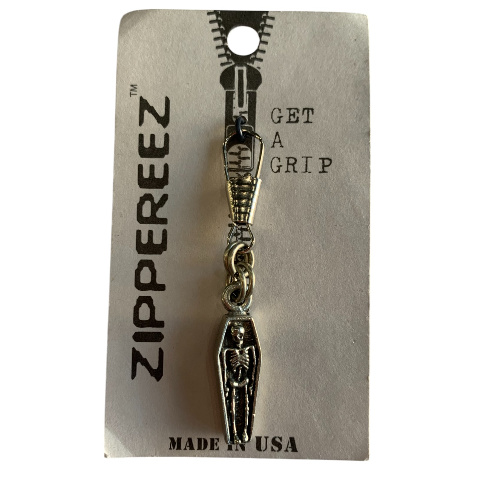 Coffin Zipper Pulls for Biker Jacket