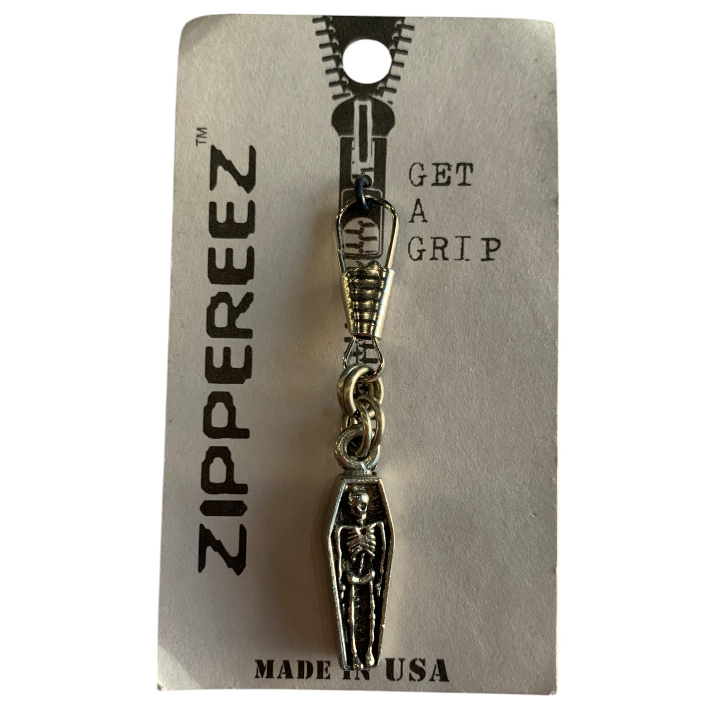 Coffin Zipper Pulls for Biker Jacket