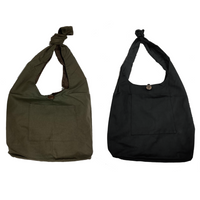 Thumbnail for Slouchy Black Shoulder Bag