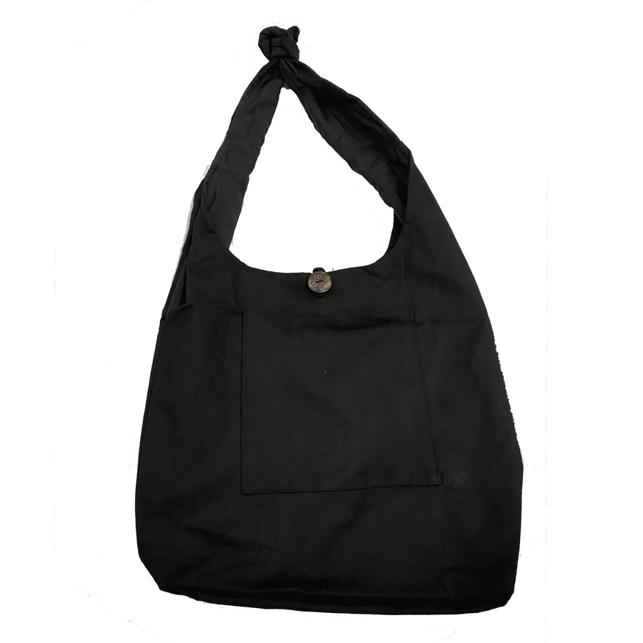 Black Slouchy Shoulder Bag