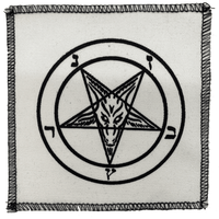Thumbnail for Pentagram White Cloth Patch