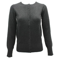 Thumbnail for Charcoal Knit Cardigan Sweater