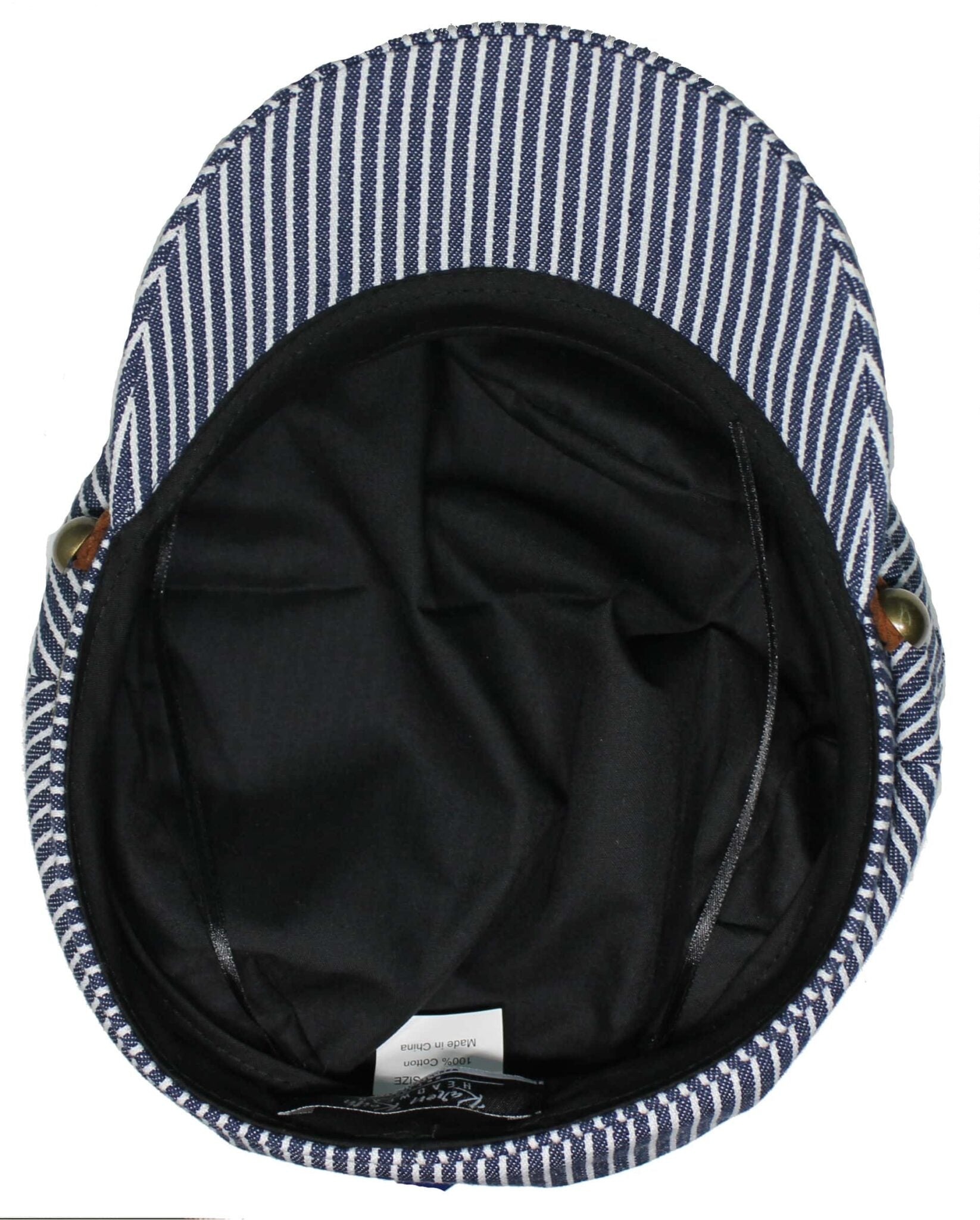 Cotton Striped Greek Fisherman Hat