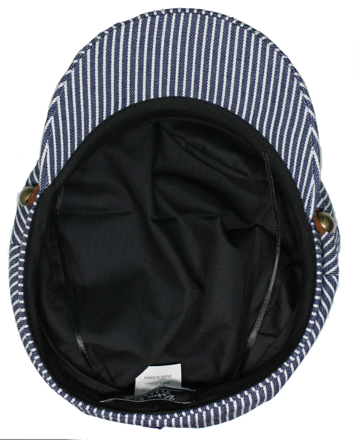 Cotton Striped Greek Fisherman Hat