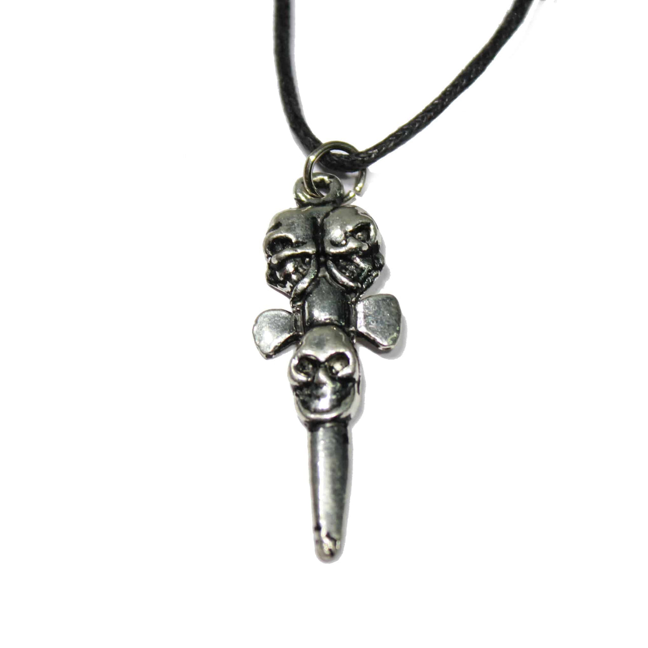 Skulls on Dagger Necklace