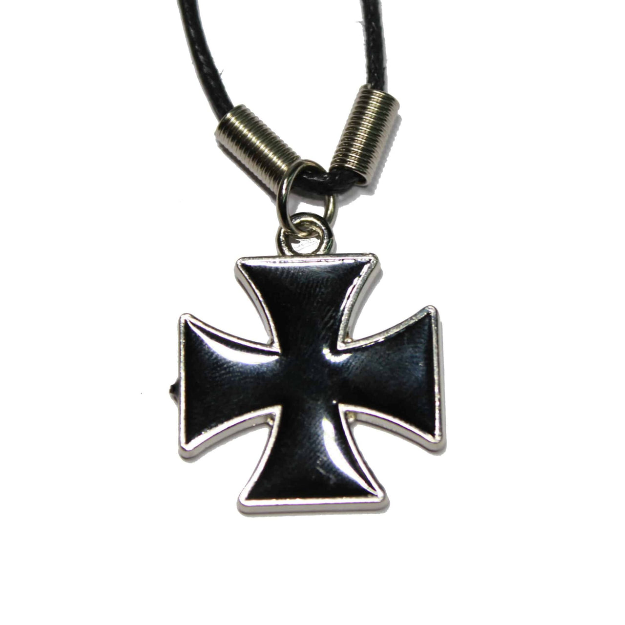 Black Iron Cross Necklace