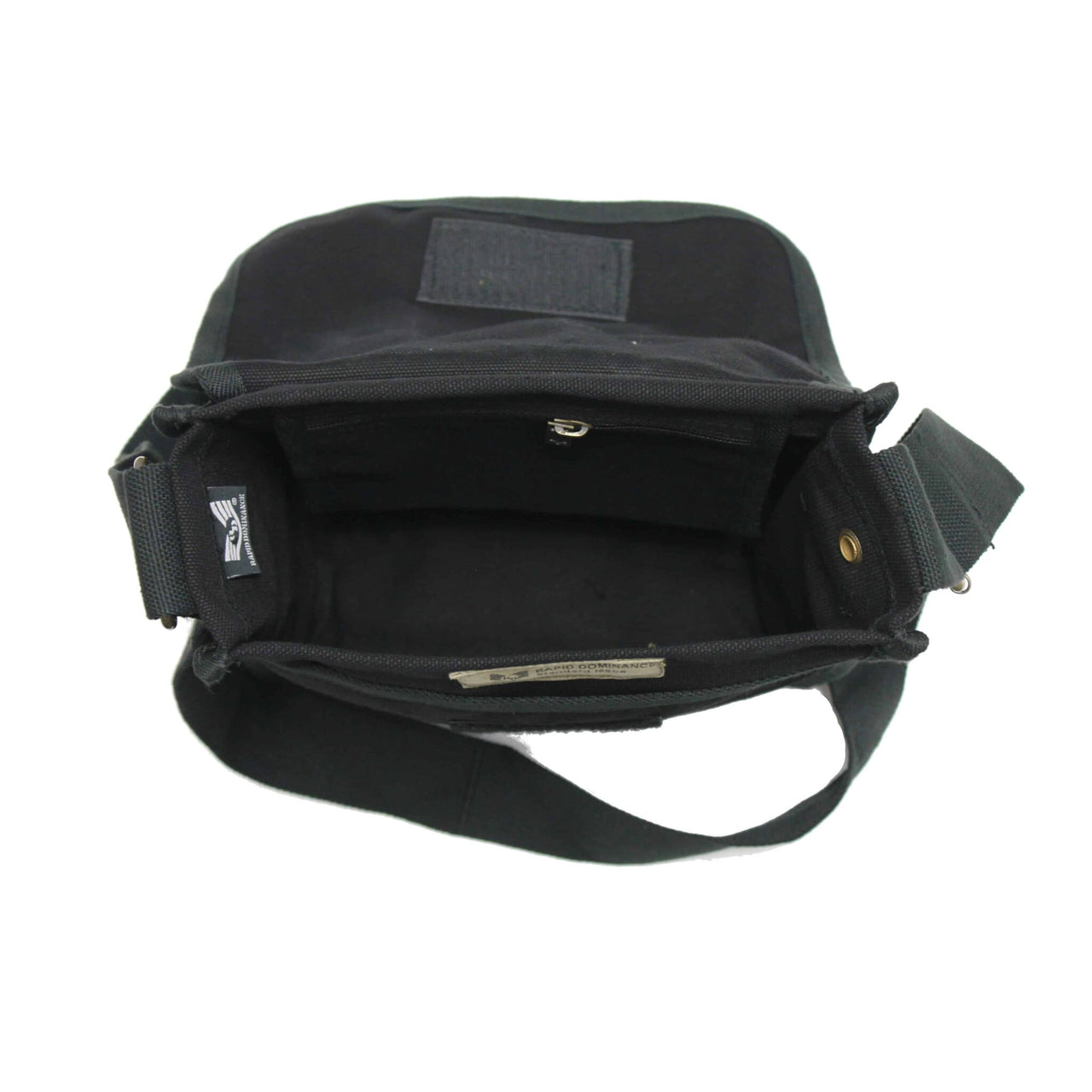 Black Military Field Messenger Bag