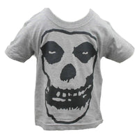 Thumbnail for Misfits Fiend Skull Kids Charcoal T-Shirt