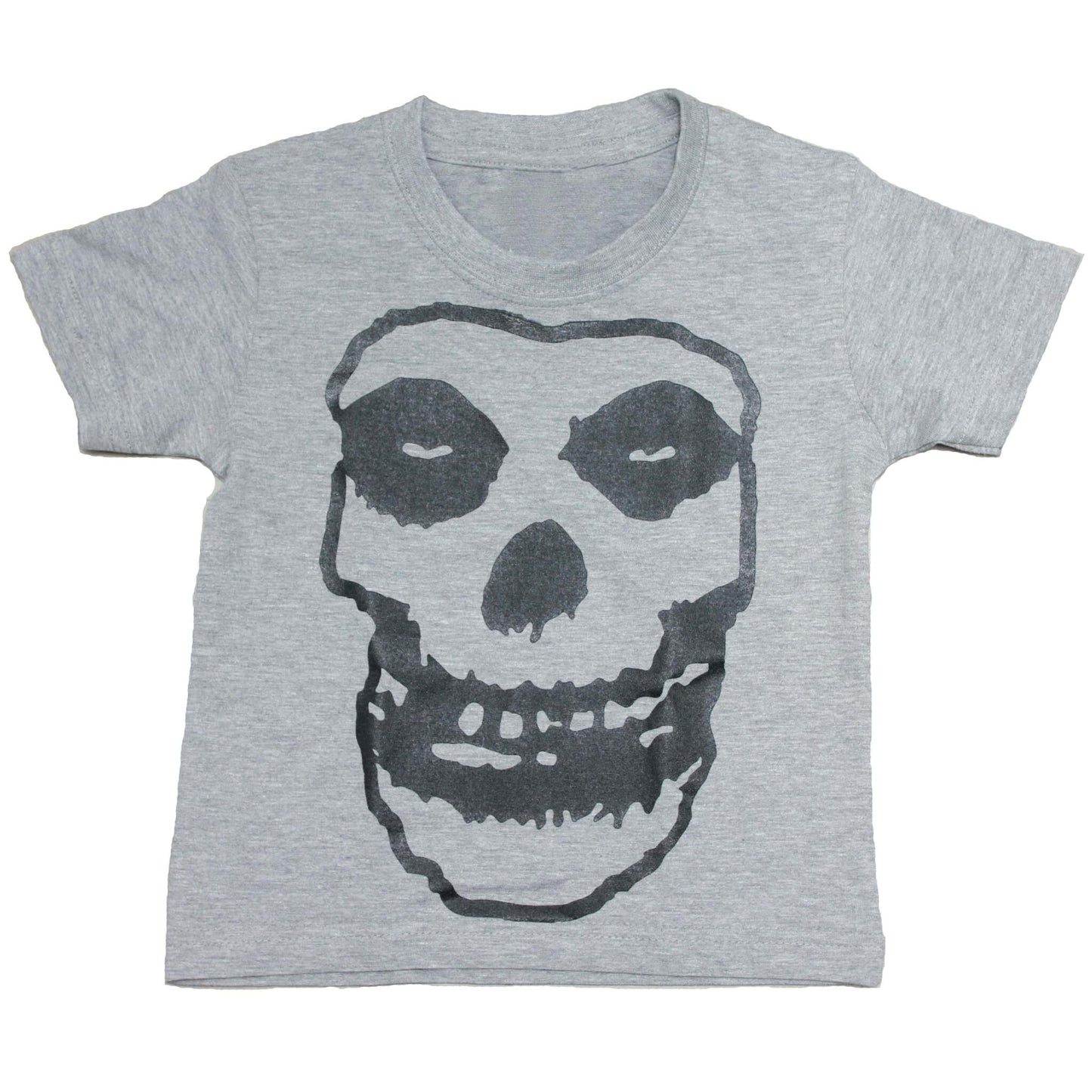 Misfits Fiend Skull Kids Charcoal T-Shirt