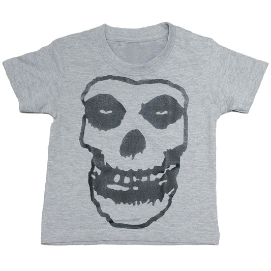 Misfits Fiend Skull Kids Charcoal T-Shirt