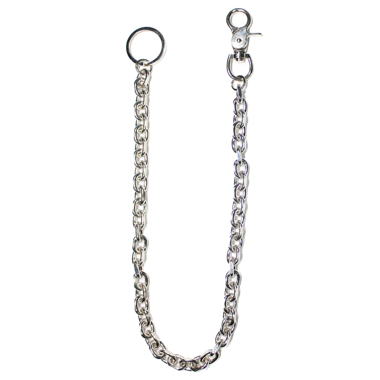 Chrome Medium Link Wallet Chain 24"