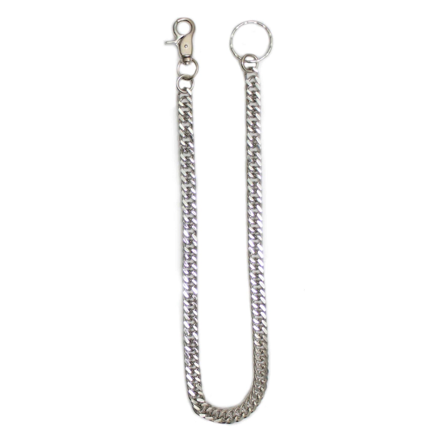 Chrome Double Link Wallet Chain 23"