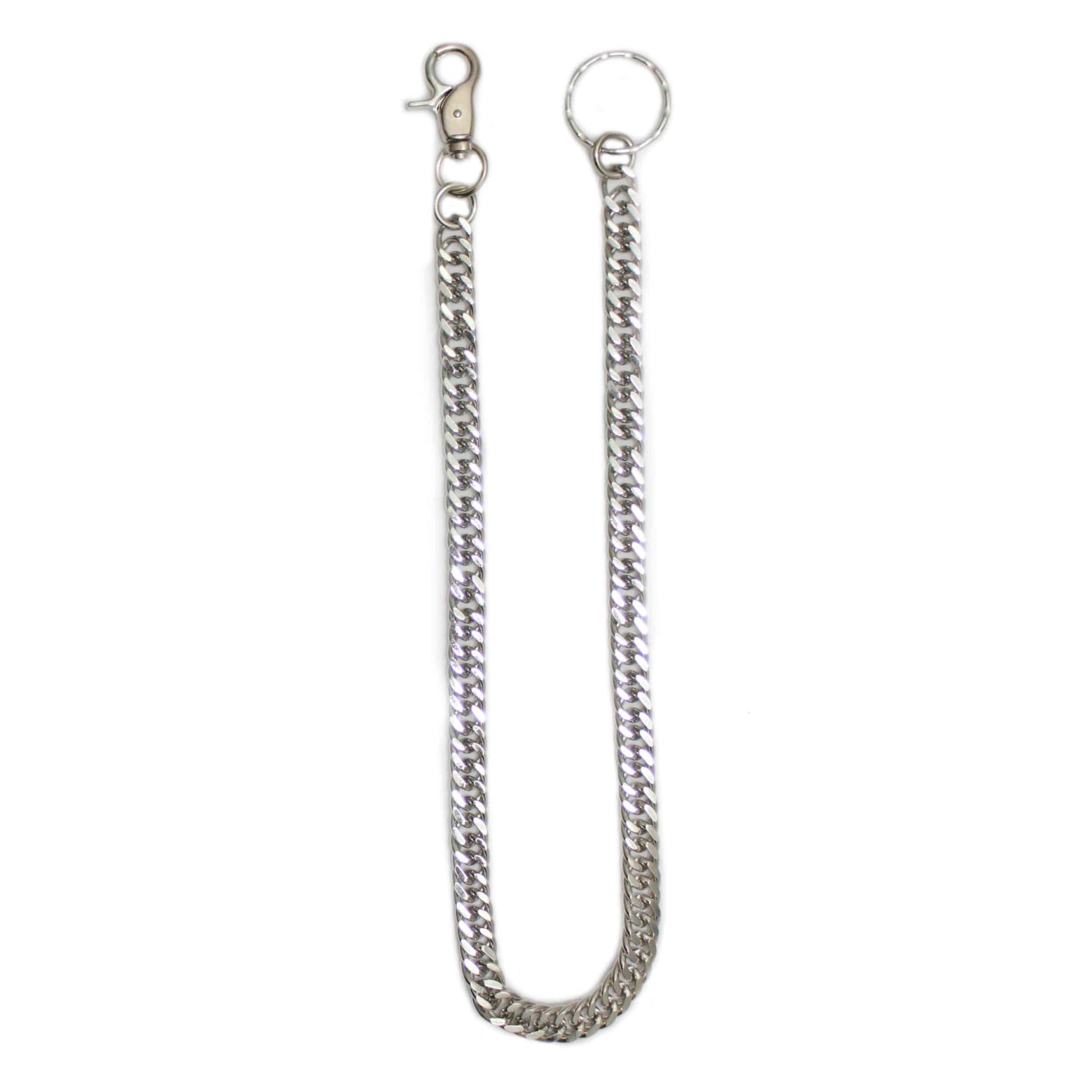 Chrome Double Link Wallet Chain 23"