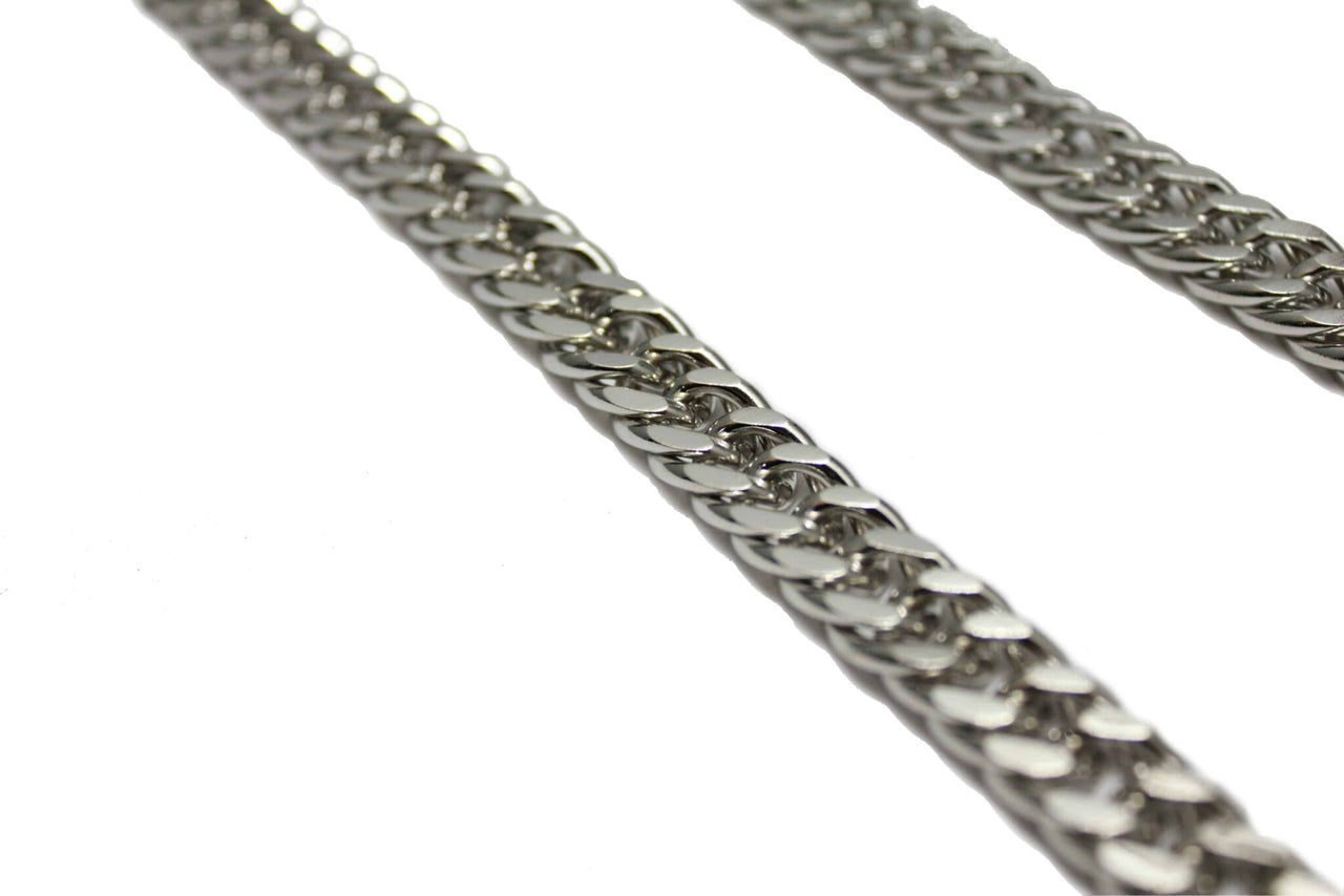 Chrome Double Link Wallet Chain 33"