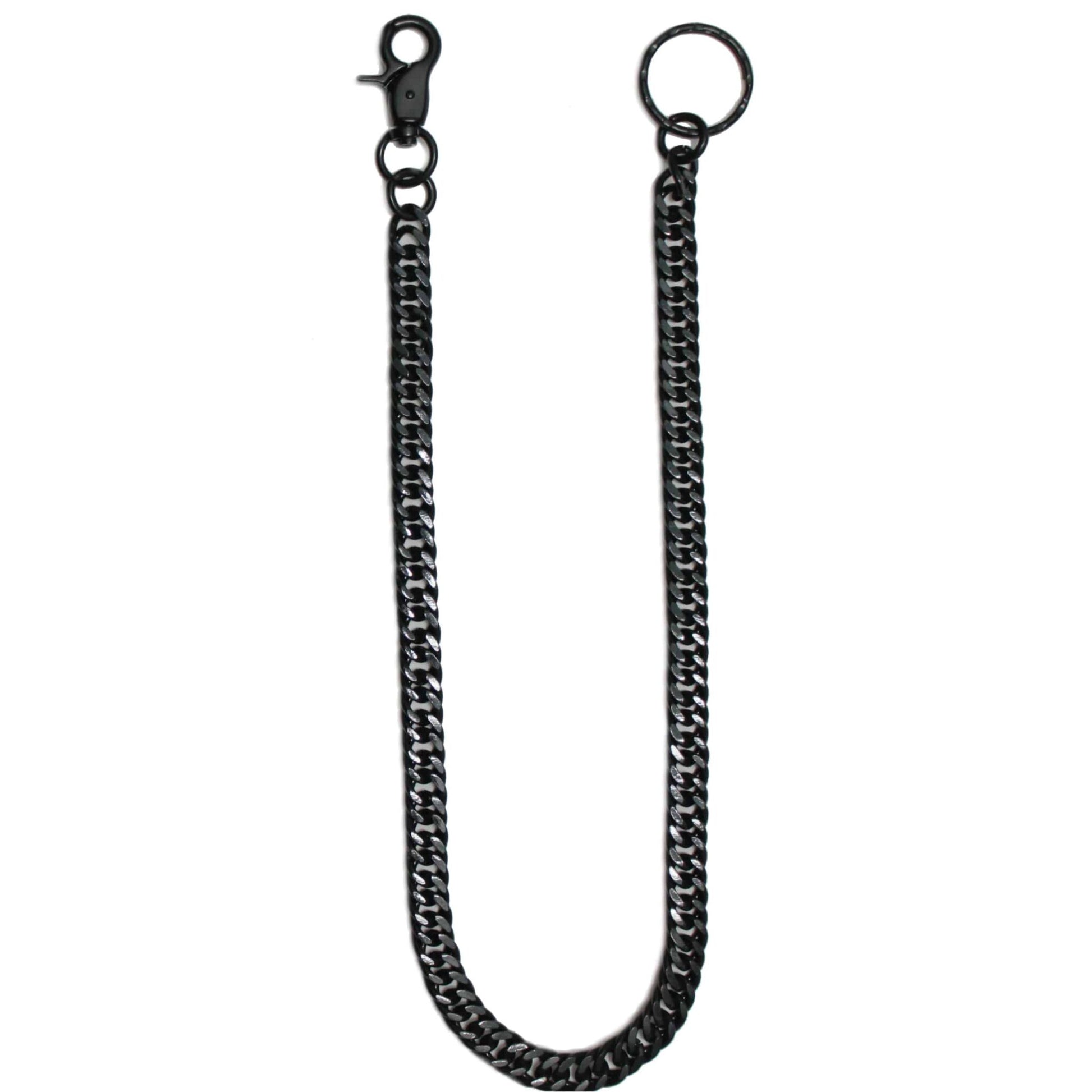 Black Double Link Wallet Chain 23"