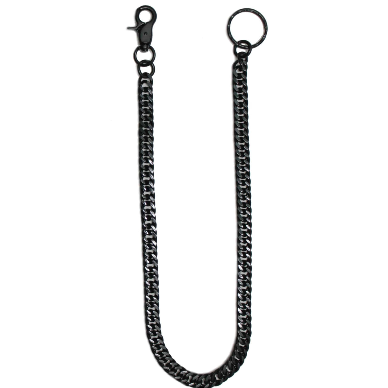 Black Double Link Wallet Chain 23"