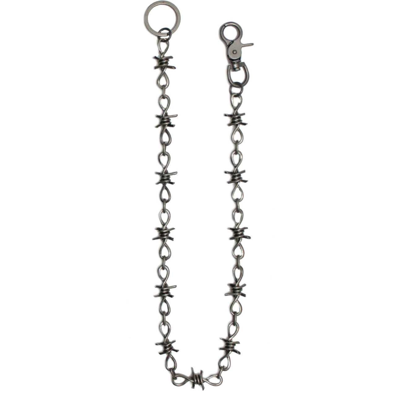Barbed Wire Wallet Chain Antique Finish 29"