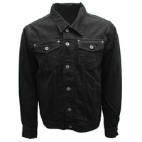 Thumbnail for Premium Black Denim Trucker Jacket