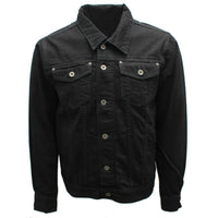 Thumbnail for Premium Black Denim Trucker Jacket