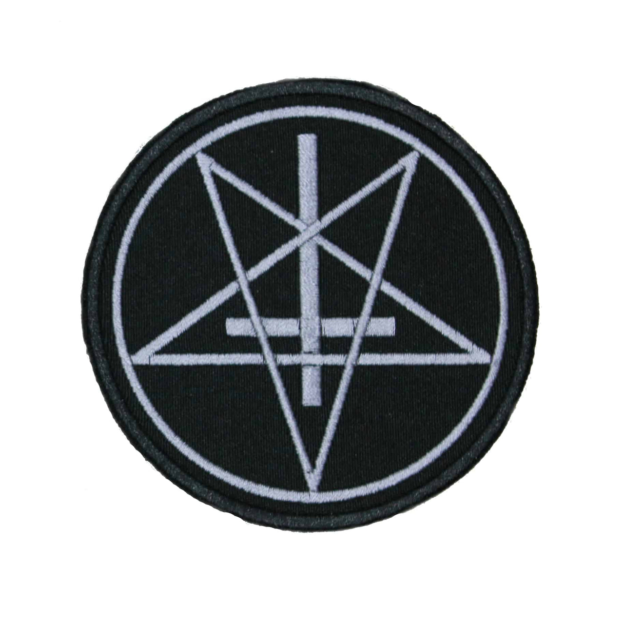 Pentagram Upside-down Cross Patch