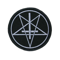 Thumbnail for Pentagram Upside-down Cross Patch