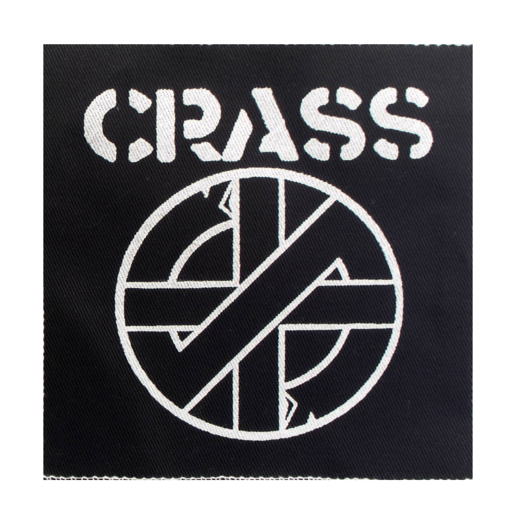 Crass Black Cloth Patch
